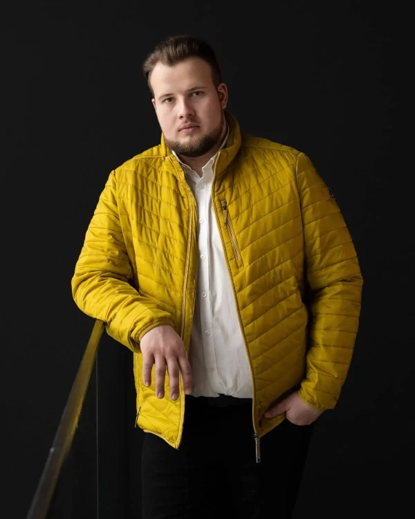 duza meska zolta kurtka 9xl