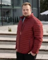 duza meska bordowa kurtka
