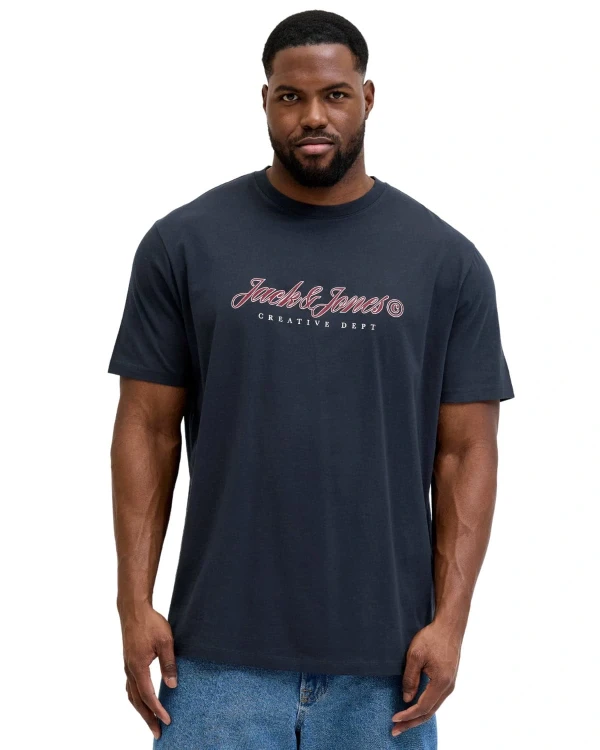 granatowy wygodny t-shirt xxl