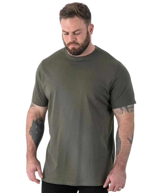 duza koszulka meska khaki 6xl
