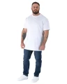 gladka biala koszulka meska plus size