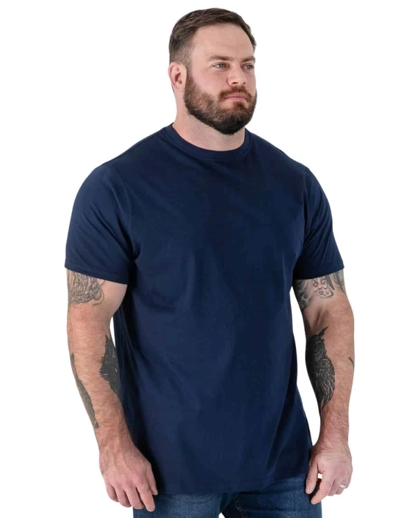 granatowa koszulka meska 5xl