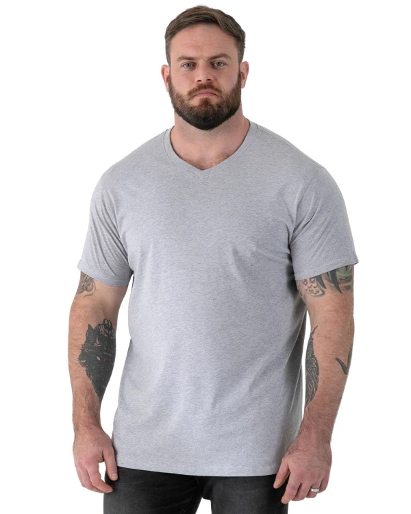 jasnoszara koszulka plus size