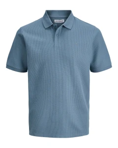 Duża męska polówka koszulka z kołnierzykiem Jack & Jones 12274980 błękitna