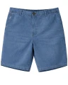 niebieskie jeansowe spodenki gumka w pasie 6xl