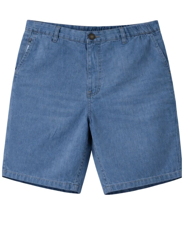 niebieskie jeansowe spodenki gumka w pasie 6xl