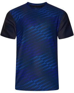 Duża męska sportowa koszulka t-shirt funkcyjny dla aktywnych Kam AP014 granatowy
