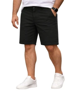 Duże męskie spodenki chinosy Jack & Jones 12294288 czarne