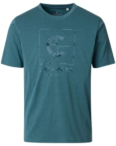 Duża męska koszulka t-shirt z nadrukiem Casa Moda 126340051-394 turkusowy