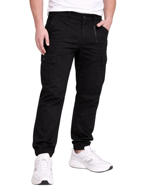 czarne meskie spodnie militarne plus size