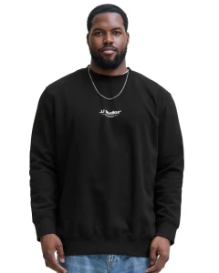 Duża męska bluza wkładana przez głowę Jack & Jones 12284682 czarna
