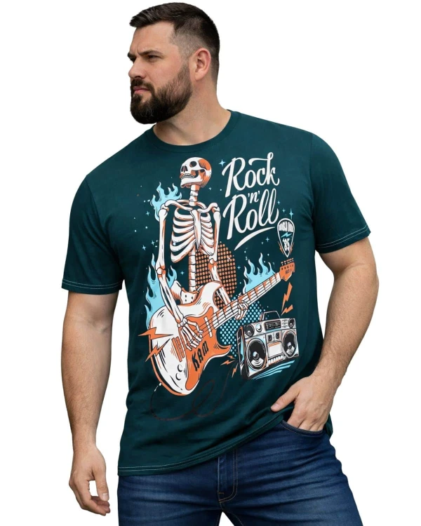 duza meska koszulka rock 6xl