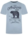 niebieski duzy meski t-shirt plus size