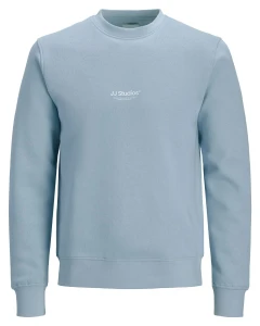 Duża męska bluza wkładana przez głowę Jack & Jones 12284682 błękitna