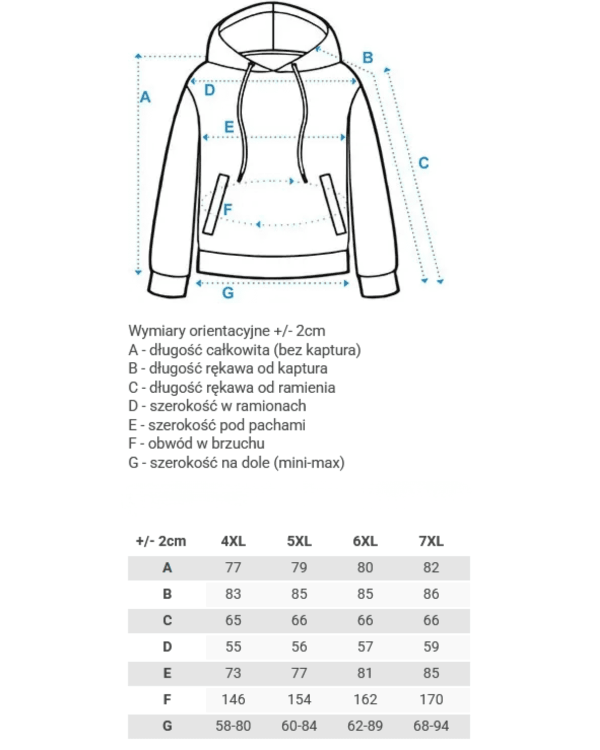 dopasuj rozmiar duzej odziezy plus size