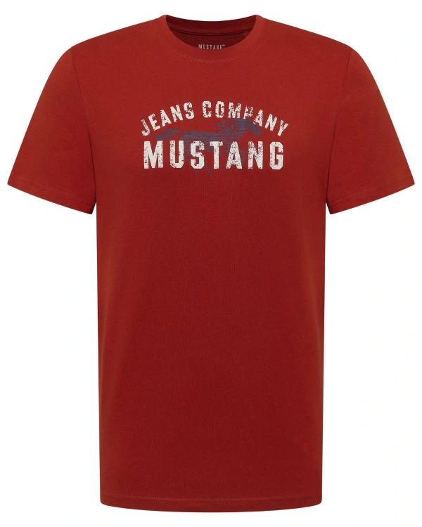czerwona koszulka plus size mustang 4xl
