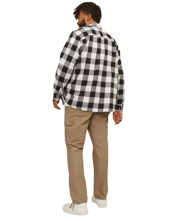 spodnie meskie z kieszeniami plus size