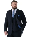 granatowa marynarka plus size