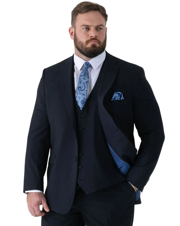 granatowa marynarka plus size