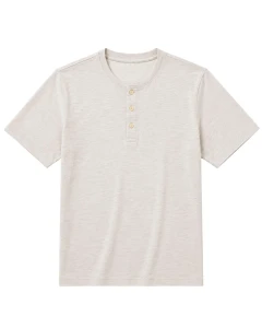 Duża męska gładka koszulka na guziki krótki rękaw t-shirt Double Urban Outfitters TS-9146 jasnoszary