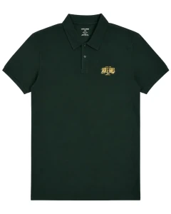 Duża męska koszulka polo z kołnierzykiem Jack & Jones 12299527 ciemnozielona