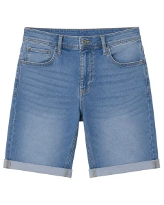 Duże męskie spodenki jeansowe Double Urban Outfitters MJS-7073 niebieskie