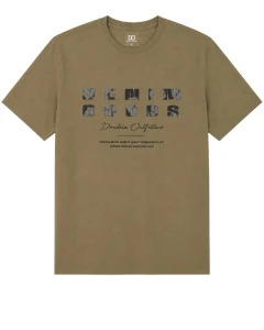 Duża męska koszulka krótki rękaw t-shirt Double Urban Outfitters TS-9131 khaki