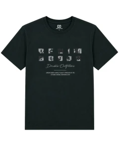 Duża męska koszulka krótki rękaw t-shirt Double Urban Outfitters TS-9131 ciemnozielony