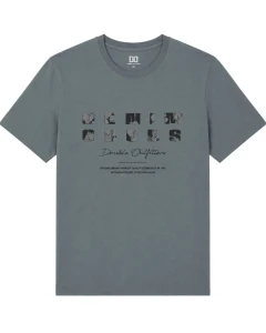 Duża męska koszulka krótki rękaw t-shirt Double Urban Outfitters TS-9131 szaroniebieski