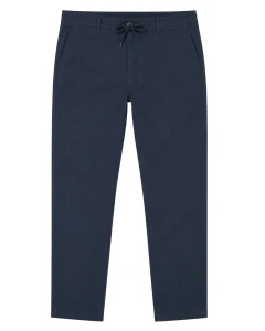 Duże męskie spodnie chinosy cienkie Double Urban Outfitters CP-4102 ciemnoniebieskie