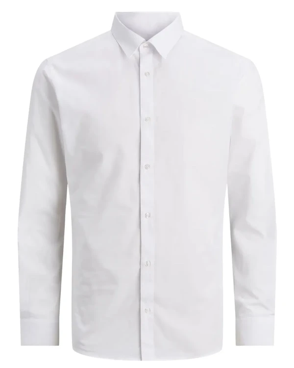 biala elegancka koszula plus size
