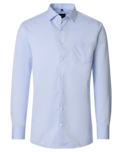 Duża męska gładka koszula z długim rękawem NON IRON Venti 002880-102 błękitna