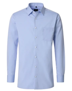 Duża męska gładka koszula z długim rękawem NON IRON Venti 002050-115 błękitna