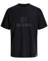 meski czarny tshirt plus size