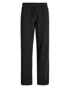Duże męskie spodnie dresowe prosta nogawka Jack & Jones 12310883 czarne