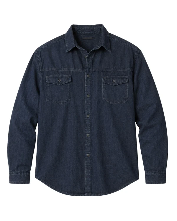 modna koszula z denimu meska 3xl