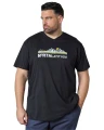 czarna koszulka meska plus size dekolt v 7xl