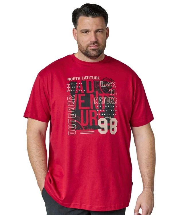 czerwony t-shirt xxl