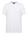 bialy t-shirt zapinany na guziki 7xl