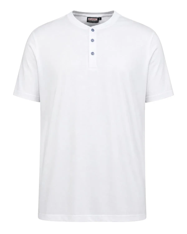 bialy t-shirt zapinany na guziki 7xl