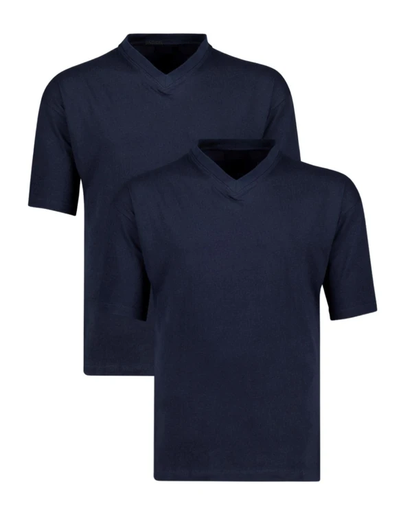t-shirt gladki granatowy meski 4xl