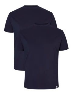 Duże gładkie koszulki męskie 2-pak t-shirty z krótkim rękawem North Latitude 99110-0580 granatowy