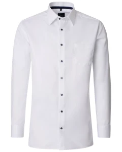 Duża męska gładka koszula z długim rękawem NON IRON Venti 226110950-000 biała