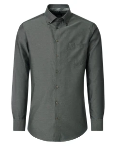 Duża męska koszula z długim rękawem NON IRON Venti 226112110-300 przygaszona zieleń