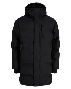 Duża męska kurtka zimowa pikowana parka z kapturem Jack & Jones 12307767 czarna