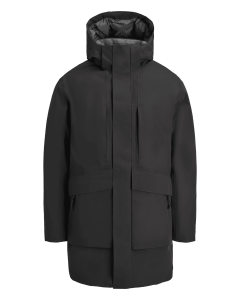 Duża męska zimowa kurtka parka Jack & Jones 12301833 czarna