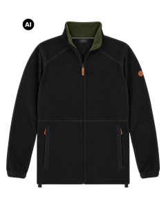 Duża męska polarowa bluza Double Outfitters MFT-7088 czarna