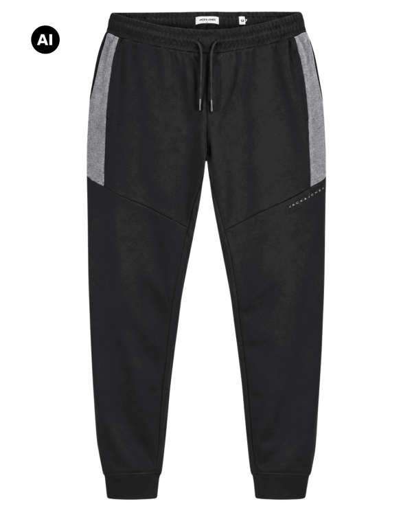 czarne meskie wygodne spodnie sciagacz plus size