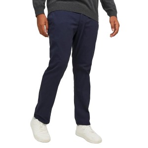 Duże męskie spodnie chinosy Jack & Jones 12243603 granatowe