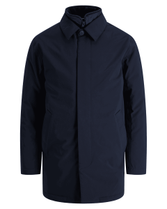 Duży meski wodoodporny płaszcz jesienno-zimowy Jack & Jones 12301824 granatowy